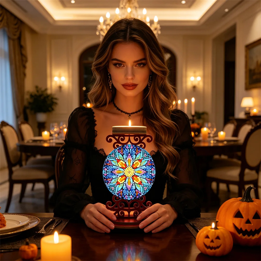 Art Craft Kit - Tempat lilin berbentuk bunga, hadiah untuk