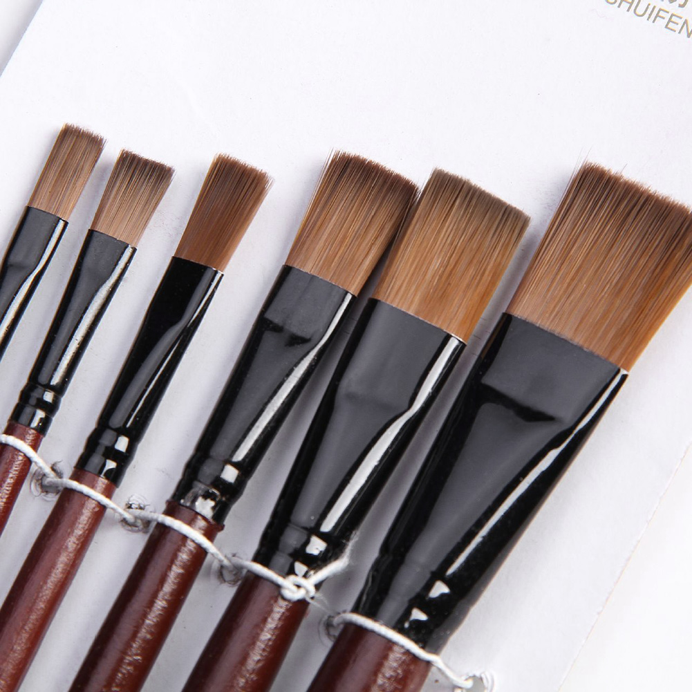 6Pcs Nilon Akrilik Cat Minyak  - Gouache Paint Set ulasan dan harga
